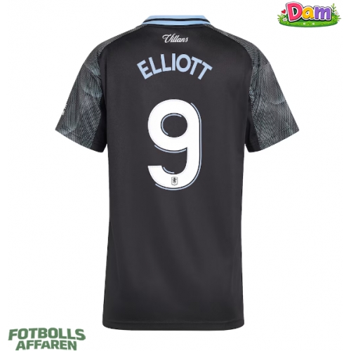 Aston Villa Harvey Elliott #9 Bortatröja Kvinnor 2025-26 Kortärmad